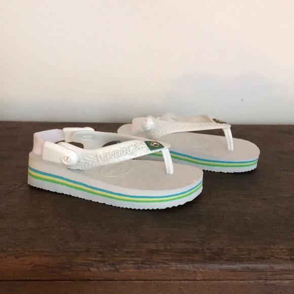 Baby Brazil logo flip flops white - Picture 2 of 7